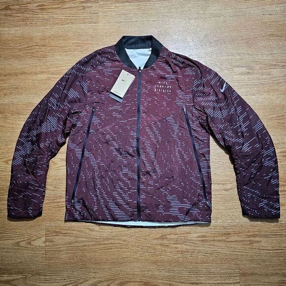 Nike Therma-FIT Repel Reversible Jacket Run Division M Red White DM4626-652 New - Picture 1 of 16